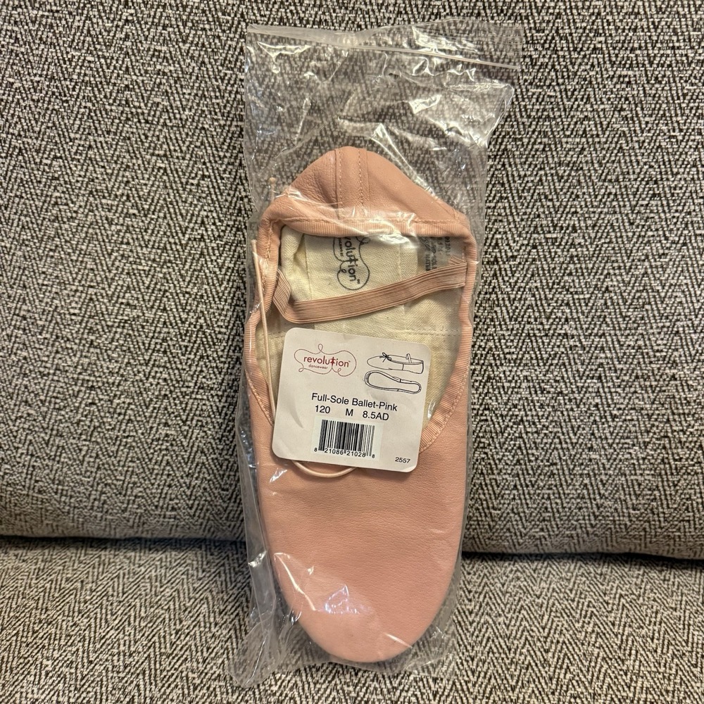 Revolution Style #120 Pink Ballet Full Sole Shoes Size 8.5 Adult Women